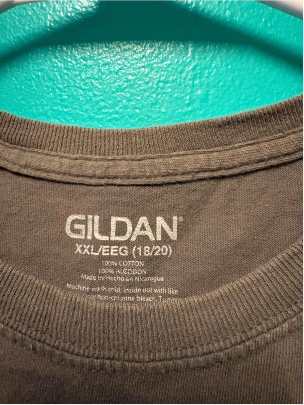 Boys Gildan Short Sleeve Tee XXL Grey Multicolor Just Chill